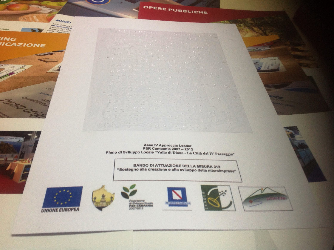 Brochure braille